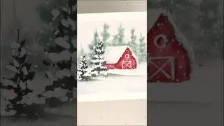 Advent calendar day 6! Follow my channel for full tutorial! #watercolor #watercolorpainting