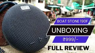 BoAt Stone 190 Bluetooth Speaker Unboxing & Review
