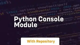 python console module