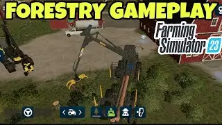 Doing Forestry on Farming Simulator 23 Netflix - Mobile FS 23