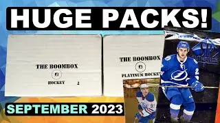 Packs From $1000+ Boxes! - Opening The BOOMBOX Platinum Hockey + BOOMBOX Hockey - September 2023
