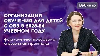 Организация обучения  детей с ОВЗ в 2023-24 учебном году: формальные требования и реальная практика