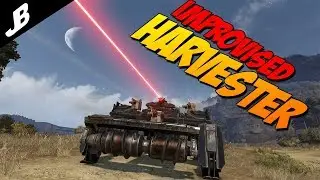 Improvised harvester sideways spider-leg mini-gun laser build :) - Crossout Gameplay