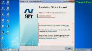 How to Fix HRESULT 0xc8000222 Error .NET Framework 4.0 While Problem Installation