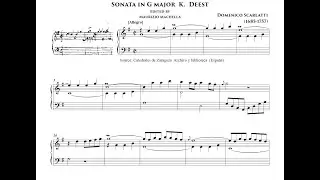 Scarlatti D.: Sonata in G major K. deest