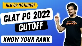 CLAT PG Cut Off Marks 2022 | CLAT PG/LLM 2022 Cutoff Analysis | CLAT POINT