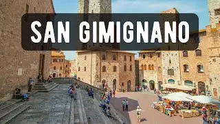 San Gimignano, Italy 🇮🇹 - Virtual Walking Tour City - 2022 - 4K/60FPS ASMR