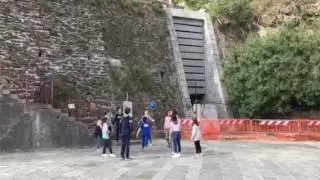 Kids playing in Manarola
