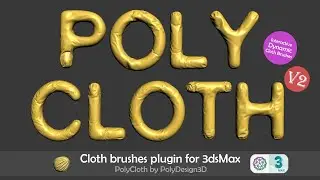 PolyClothV2 | What's New? | Cloth brushes for 3dsmax