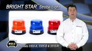 Wolo Bright Star Strobe Light  Amber Model# 3300-A