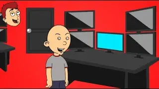 Classic Caillou Breaks In The Emergency Alert System Headquarters/Grounded/Punishment Day