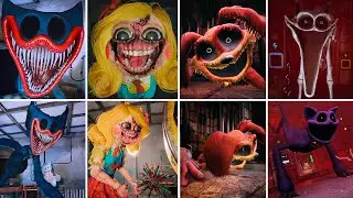 ALL NEW JUMPSCARES 1ST vs 3RD person - Poppy Playtime: Chapter 3