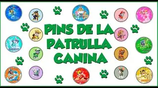 COMO hacer 16 pins de la PATRULLA CANINA 🤩- MANUALIDADES INFANTILES