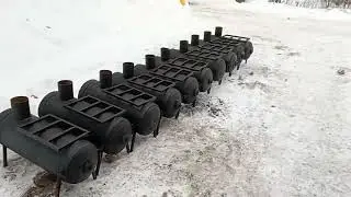 Печи из баллонов для парней на СВО