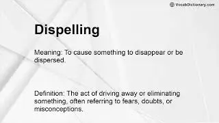 Dispelling Meaning
