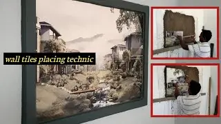 Wall elevation tiles design || how to tile a wall || Building wall tiles design