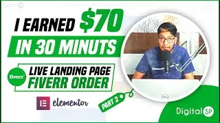 How I Earned $70 on Fiverr - Complete Landing Page Design Tutorial 2022 | Fiverr 2022 | Part 2