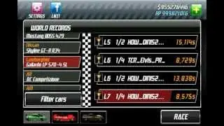 Drag Racing 1.6.1 Gallardo Tunes near the wrecords