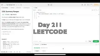DAY 211: LeetCode Problem 228.  Summary Ranges - Swift