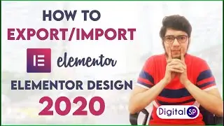 How To Export Elementor Page Design Easily 2020 | Best Elementor Landing Page Design Tip 2020