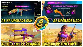 A6 Royal Pass Upgrade Gun Final Leaks | A6 Royal Pass 1 to 100 RP Rewards | A6 Royal Pass Bgmi