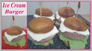 Ice Cream Burger Recipe #Shorts