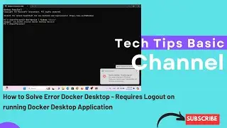 How to Solve Error Docker Desktop - Requires Logout on running Docker Desktop Application 
