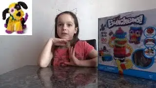 Конструктор Липучка Банчемс собираем цветных животных из шариков Bunchems collect colored animals