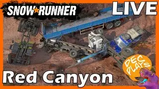 RED CANYON #1 (MOD MAP) - SNOWRUNNER - LIVE