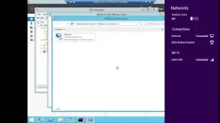 how to set dns server setting in windows server 2012 r2 and connect to the other computer.