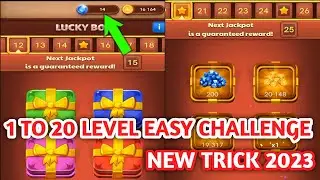 lucky box no bomb challenge 1 level to 20 level // lucky box open trick 2023//carrom lucky box open