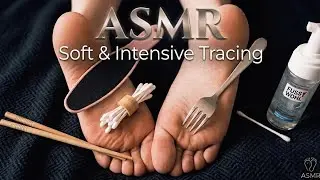 ASMR Feet Care: Fork, Q-Tips & File | Soft & Intensive Tracing
