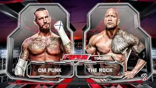 CM Punk Vs. The Rock - WWE 2K15 - PS5 Full Match gameplay