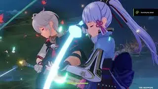 Ayaka-Kazuha Burst Combo