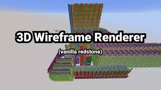 I made a 3D Renderer with just redstone minecraft