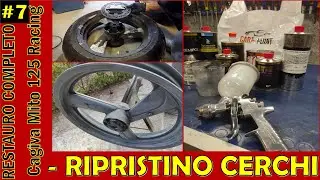 RIPRISTINO e VERNICIATURA CERCHI - Restauro Cagiva Mito 125 Racing #7