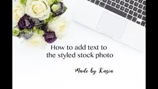 How to add text to the styled stock photo
