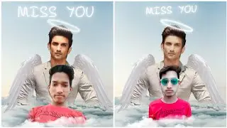 Sushant Singh Rajput R.I.P Photo Editing In PicsArt🔥| PicsArt R.I.P Photo Editing | Bipin Editz l