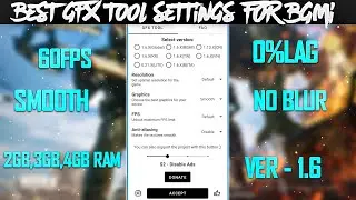 Best GFX Tool Settings For BGMI Mobile Latest Version | BGMI Lag Fix | Max FPS Setting