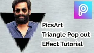PicsArt Triangle Pop Out Effect Tutorial !! Malayali Bros !!