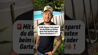 Wer kannte diesen Wasseruhren Trick ❓😎😱#pool