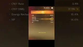 Trying to get 50CV Artifacts Genshin Impact                         #genshinimpact #genshinartifacts
