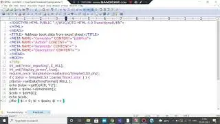 Read excel and display in html with php simplexlsx