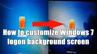 How to change windows 7 logon background screen by your own photo