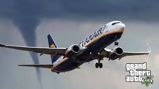 TORNADO VS PLANE - GTA 5 NATURAL DISASTER MODS