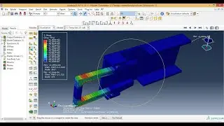 Abaqus Tutorial Videos -  Contact Analysis of Snap fit Part in Abaqus 6.14