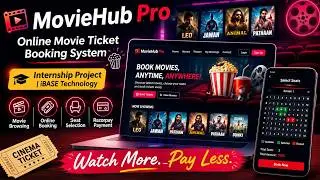 🎬 MovieHub Pro – Online Movie Ticket Booking Website  | Internship Project | Web Development