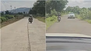 शराब पीकर गाड़ी चला रहे दो बाइक वाले
