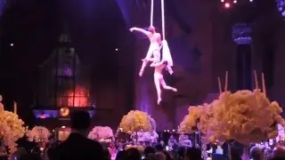 Cirque Central Aerial Silks Duo for NYC Wedding