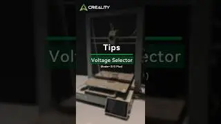 Tips| Don't forget to set printer's voltage Selector #creality #3dprinter #3dprinting #tips